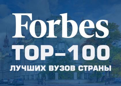 ПГУПС вошёл в ТОП-100 российских вузов по версии Forbes