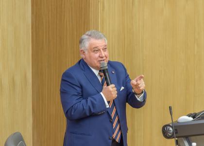 М.В. Ковальчук выступил с лекцией в Политехе