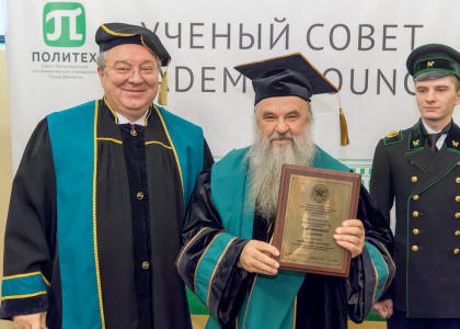 Митрополит Санкт-Петербургский и Ладожский Варсонофий стал Почетным доктором СПбПУ