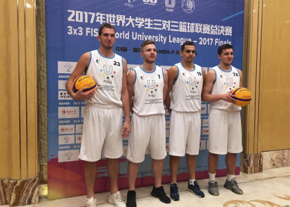 Команда СПбГУПТД выступит на 3х3 FISU World University League 2017 в Китае