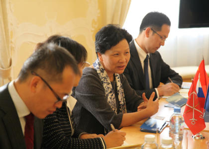 23 октября  РГПУ им. А.И. Герцена посетила делегация Шанхайского университета иностранных языков